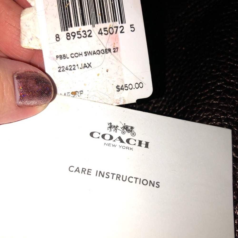 Coach Swagger 27 34816 Dark Bronze MSRP 450.00 Very Good Cond 100% Authentic - Picture 15 of 15